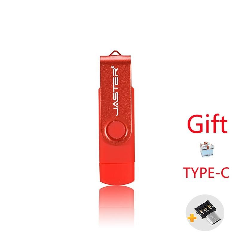 JASTER High Speed USB Flash Drive OTG Pen Drive 64gb 32gb USB Stick 16gb  Rotatable Pen drive For Android Micro/PC Business gift - SHIHAM IMPEX