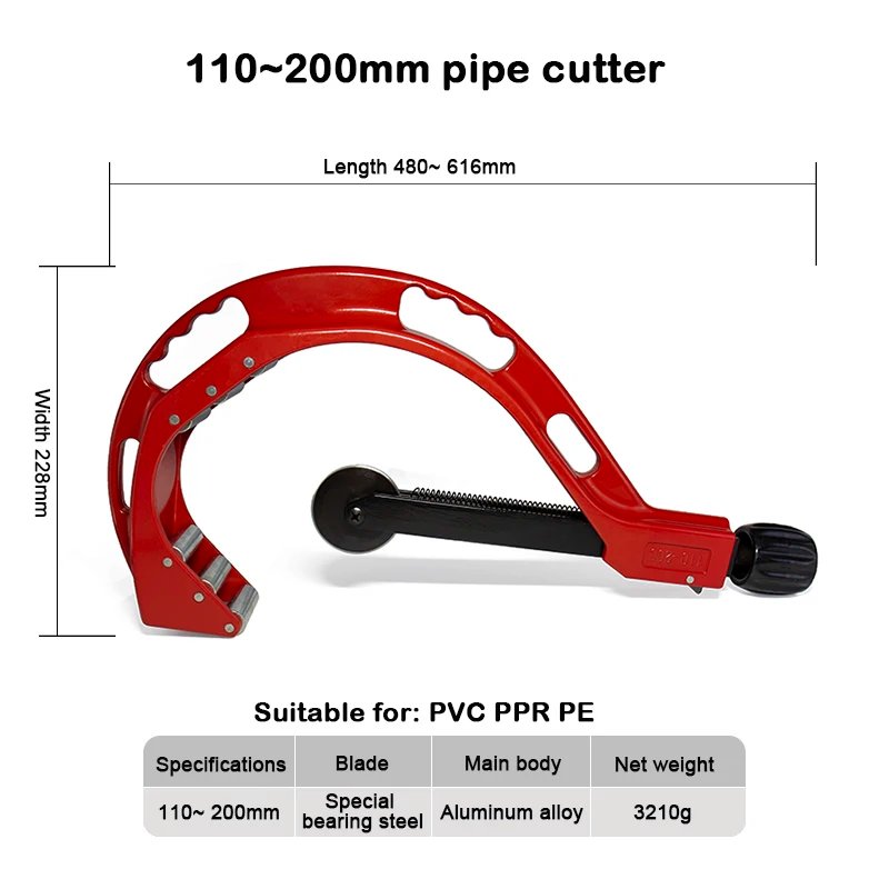 Red 110-200mm Cutter